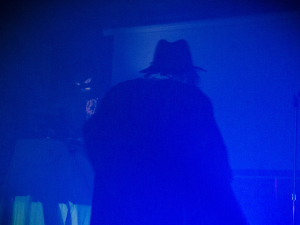 Ti.gerve nom's duo Rusty James with the ski mask and Nick Romanoff. Weirdfest at The Central 2016